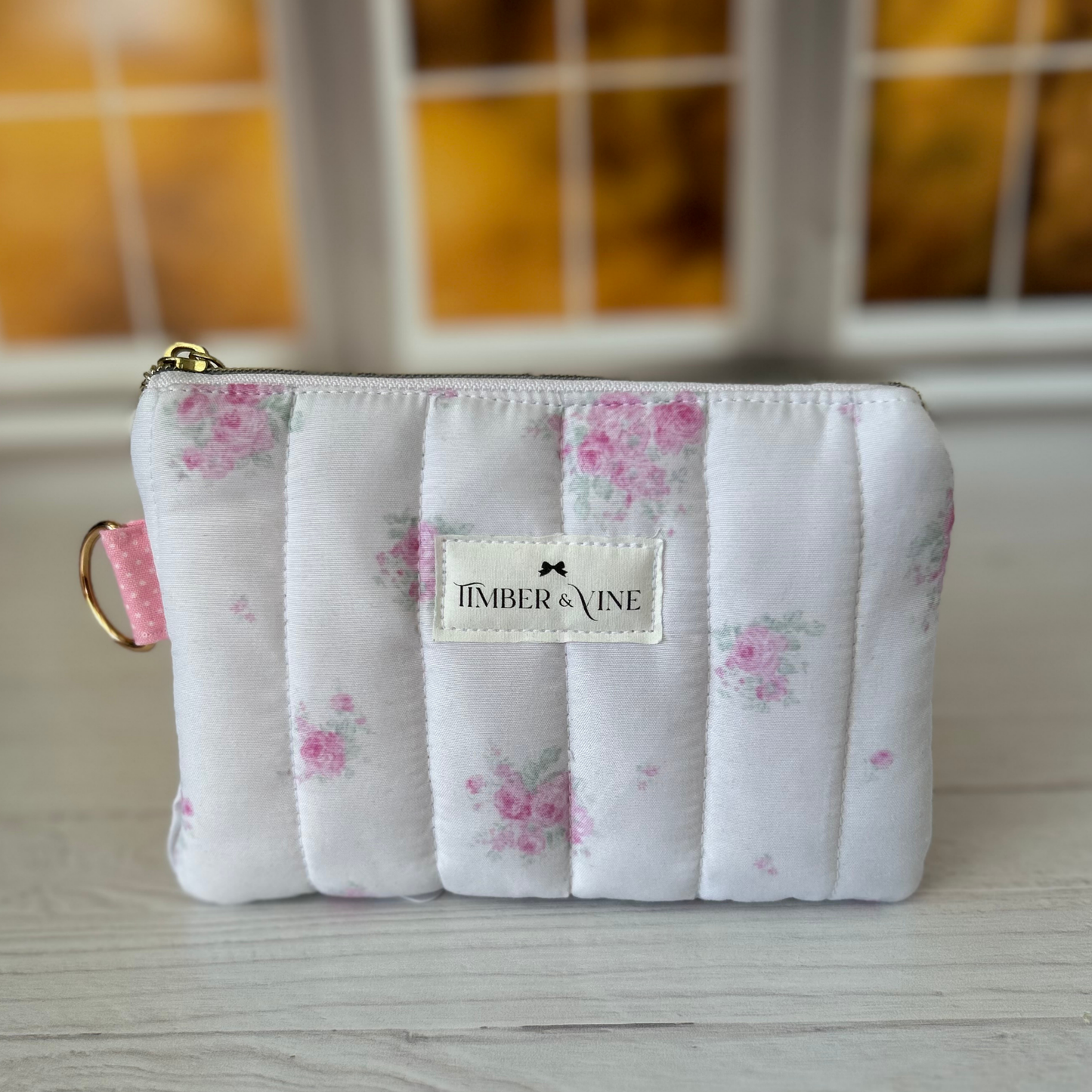 Wristlet Wallets - Simplistic Pink Rose