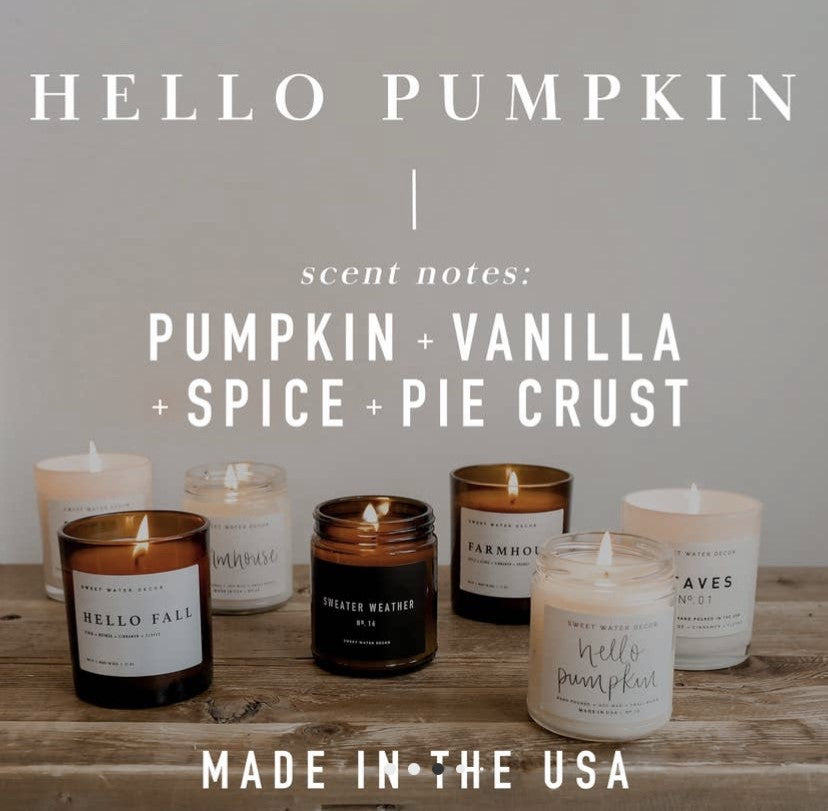 Hello Pumpkin 11oz. Soy Candle