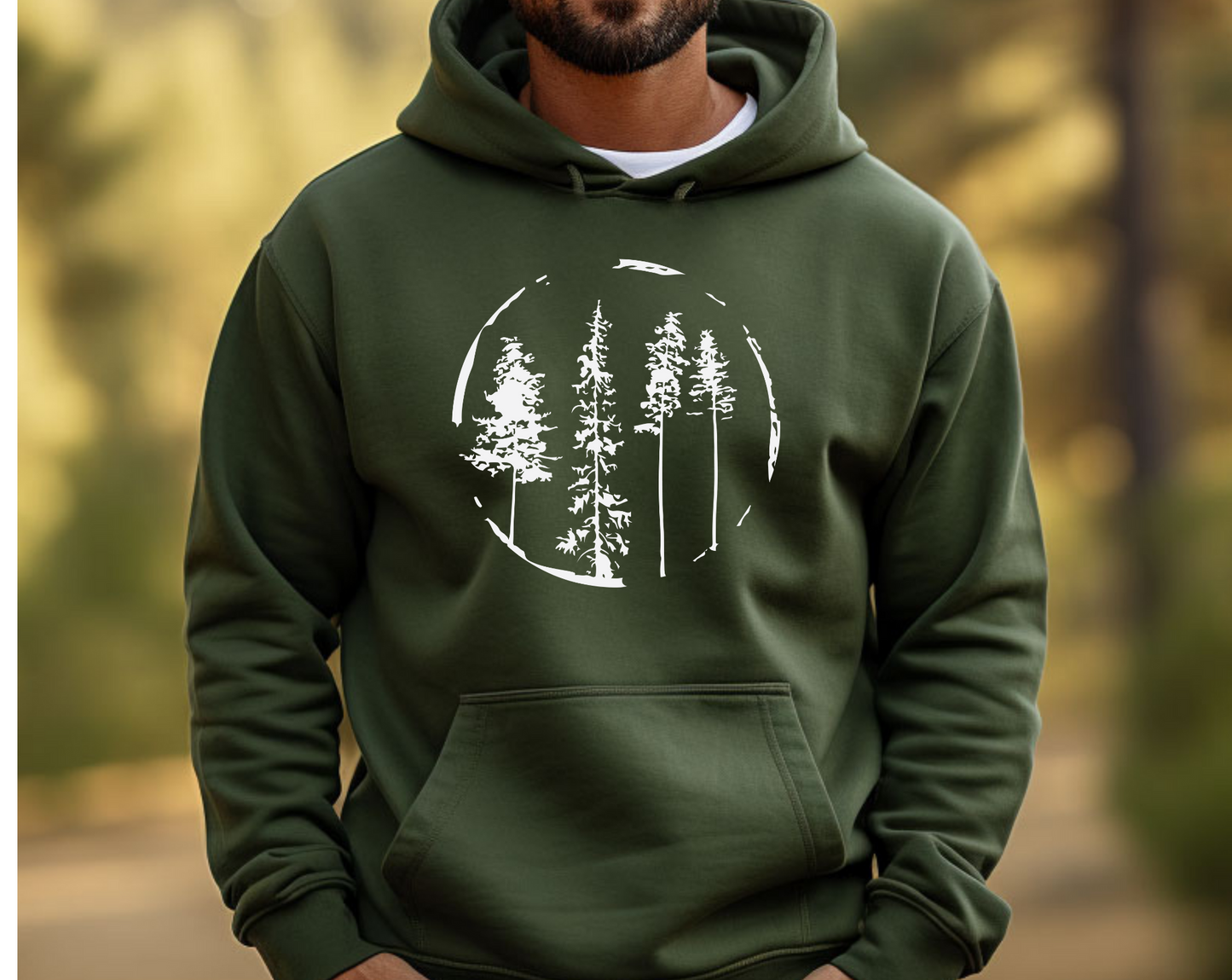 Circle of Trees Hoodie - Embrace Nature's Harmony