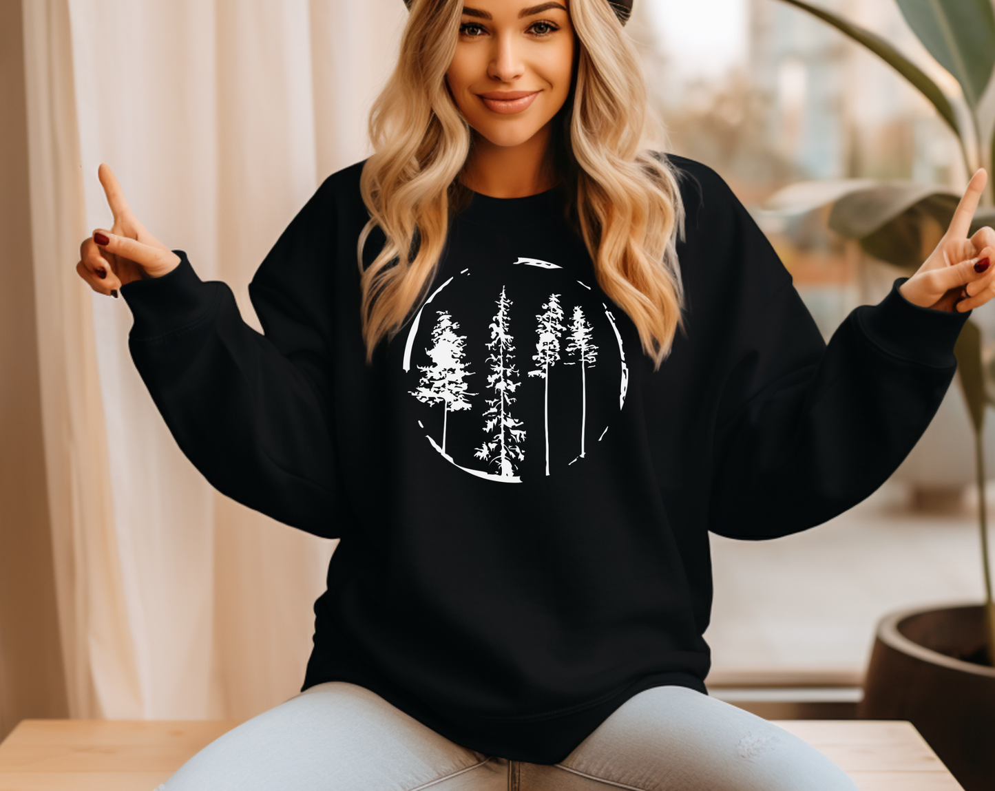 Circle of Trees Hoodie - Embrace Nature's Harmony