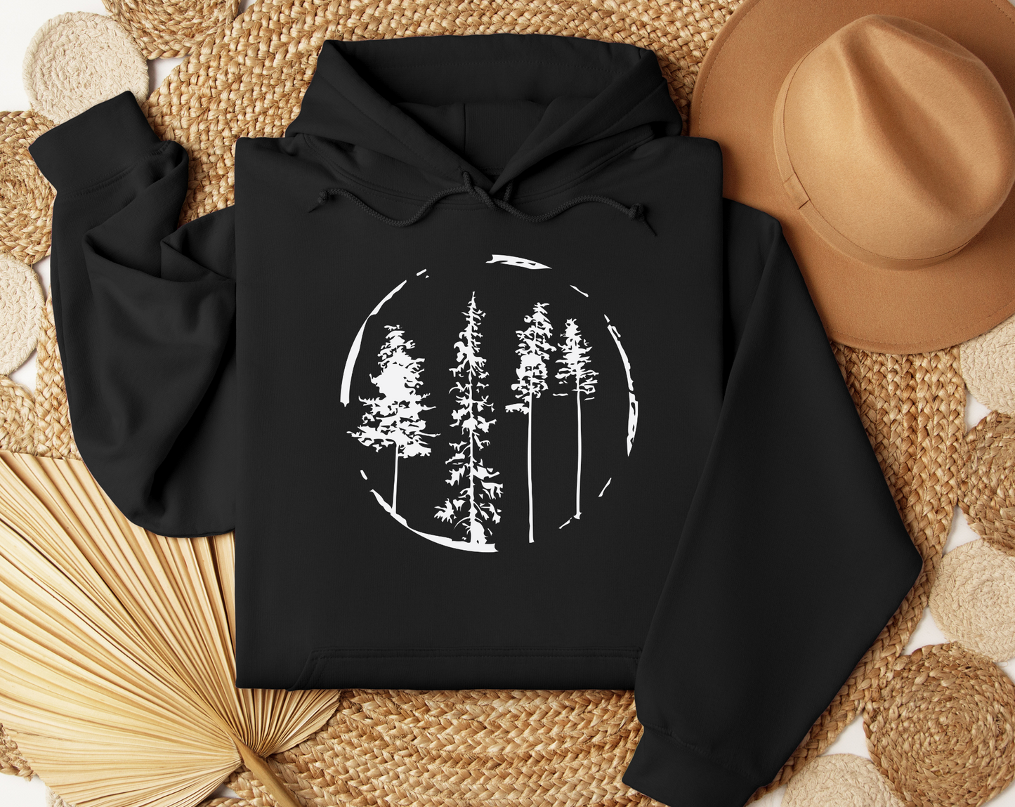 Circle of Trees Hoodie - Embrace Nature's Harmony