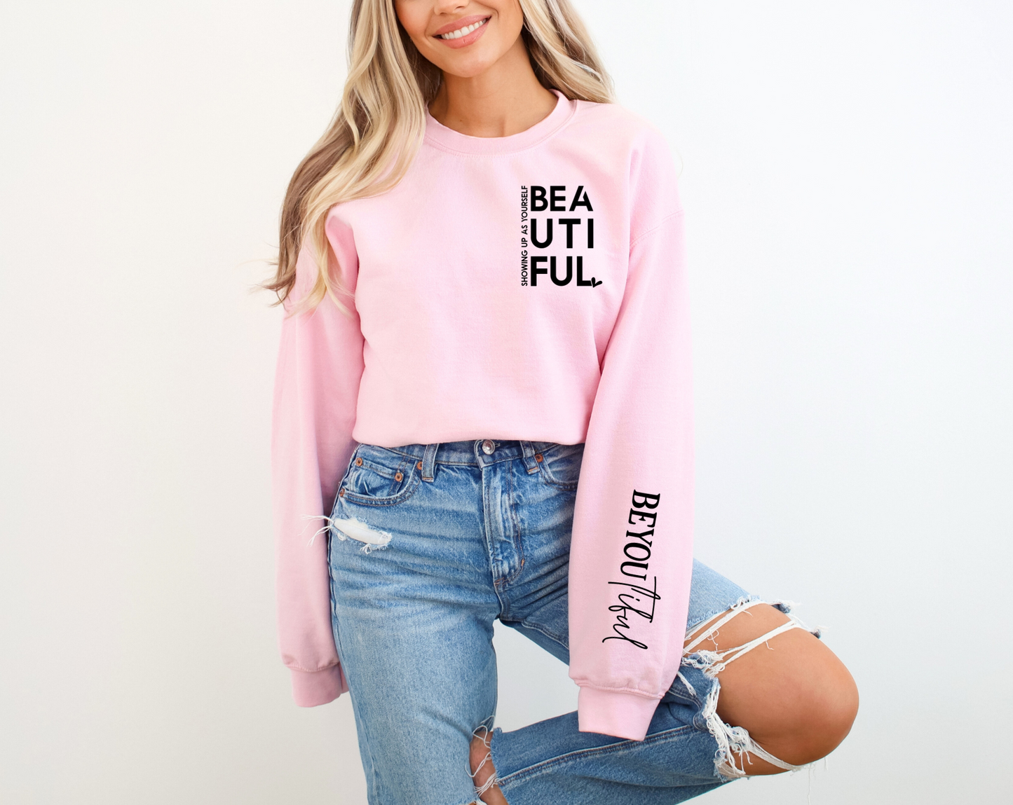 Bea-YOU-tiful Crewneck Sweatshirt - Embrace Your Beauty