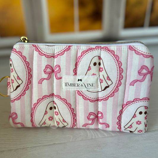 Wristlet Wallets - Pink Ghost
