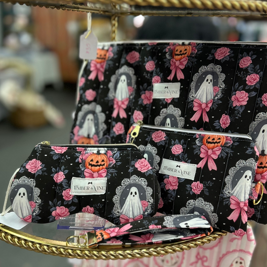 Wristlet Wallets - Black Ghost