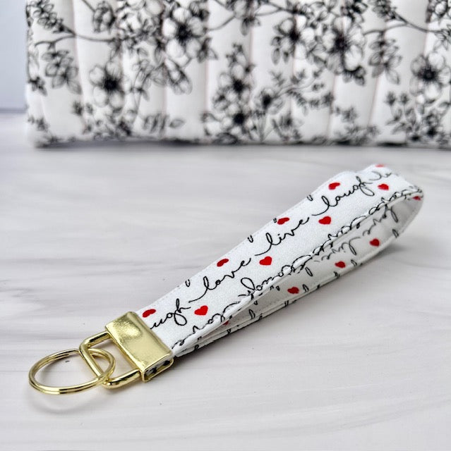 "LOVE" WRISTLET KEYCHAIN