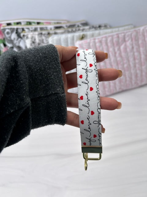 "LOVE" WRISTLET KEYCHAIN
