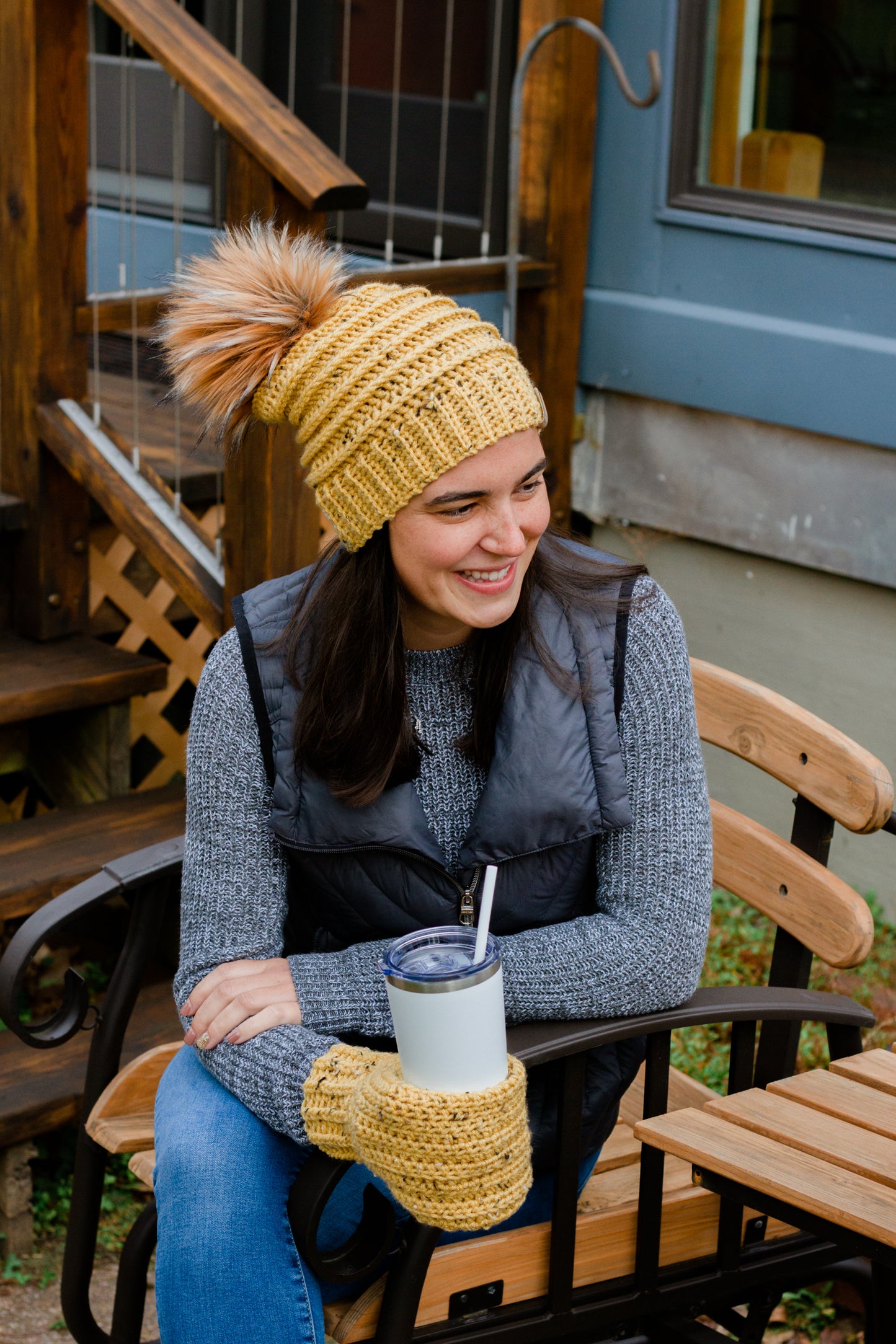 Raised Ridges Slouch Beanie