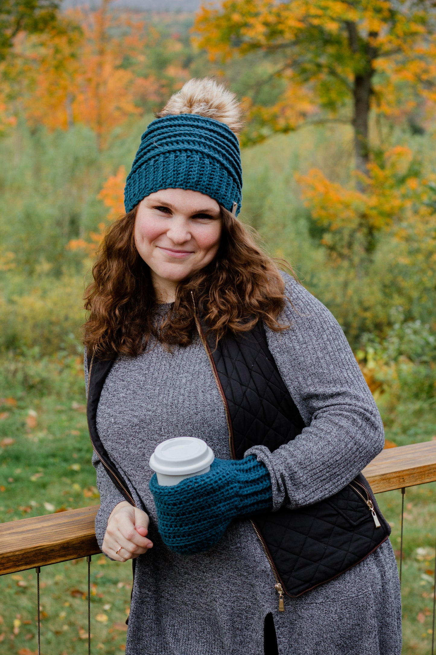 Raised Ridges Slouch Beanie